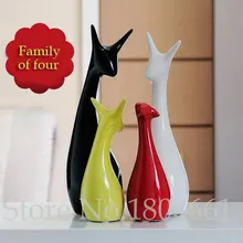 Керамический олень домашний декор ремесла комнаты декоративная керамика милые украшения фарфоровые фигурки животных декоративные статуэтки