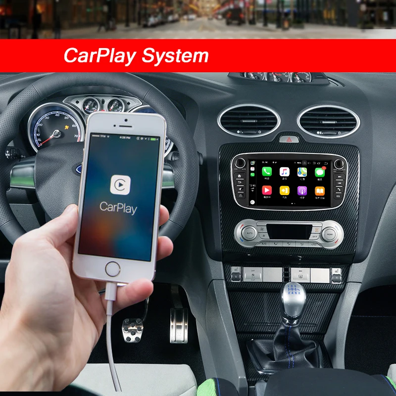 Flash Deal CarPlay DSP 2Din Android 9.0 Car DVD GPS For Ford Focus 2/S-MAX/C-MAX/Galaxy/Mondeo 9/Kuga 2008-2011 Multimedia Car Radio Player 1