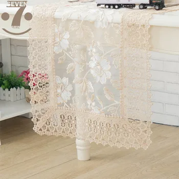 

Free Shipping Home Decorative Wedding Party Banquet Embroidered Organza Table Runner