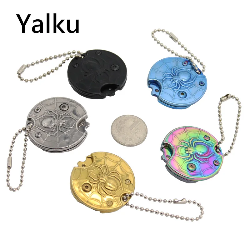 

Portable Mini Folding Blade Knife Outdoor EDC Tool Small Coin Pocket Knifes Keychain Multitool Key Chain Survival Hand Tools