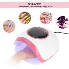48 Вт профессиональный маникюрный дизайн лампы для ногтей Гель-лак быстрое сушильное устройство светодиодный свет 100-240 В ногтевые лампы