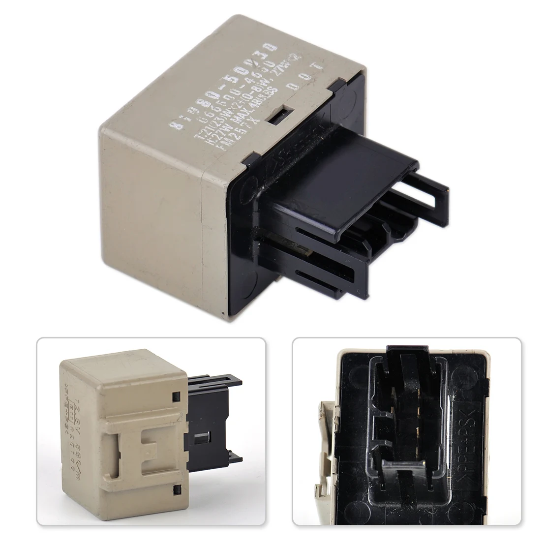 DWCX Car 8 Pin LED Plastic & Metal Flasher Relay Fix Hyper Flash