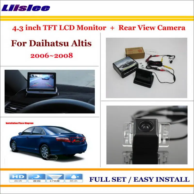 

Liislee For Daihatsu Altis 2006~2008 - Car Reverse Rear Camera + 4.3" TFT LCD Monitor = 2 in 1 Parking System