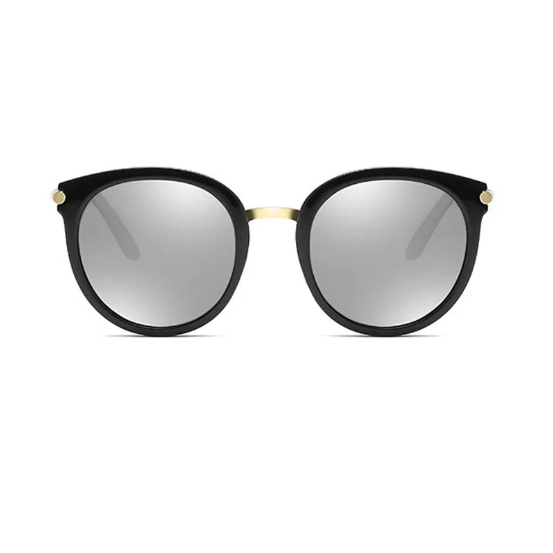Korean tide network red polarized sunglasses Round face vintage 2018 sunglasses female