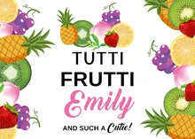 Vinile di qualità su ordinazione di tutti fruciti primavera estate buon compleanno foto sfondo fondali fotografia