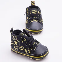 Милая модная обувь с Бэтменом На Шнуровке Для мальчиков; обувь для малышей; обувь для новорожденных; кроссовки на мягкой подошве для малышей; DS9