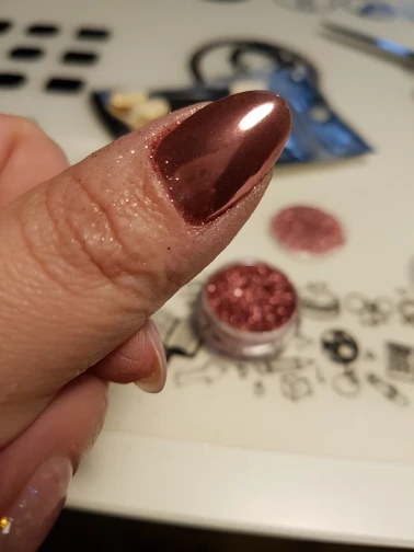 Зеркальный хромовый пигмент 0,5 г/кор. розовое золото блеск для ногтей хром порошок УФ гель лак для ногтей хром пигмент хлопья гвоздь художественный порошок