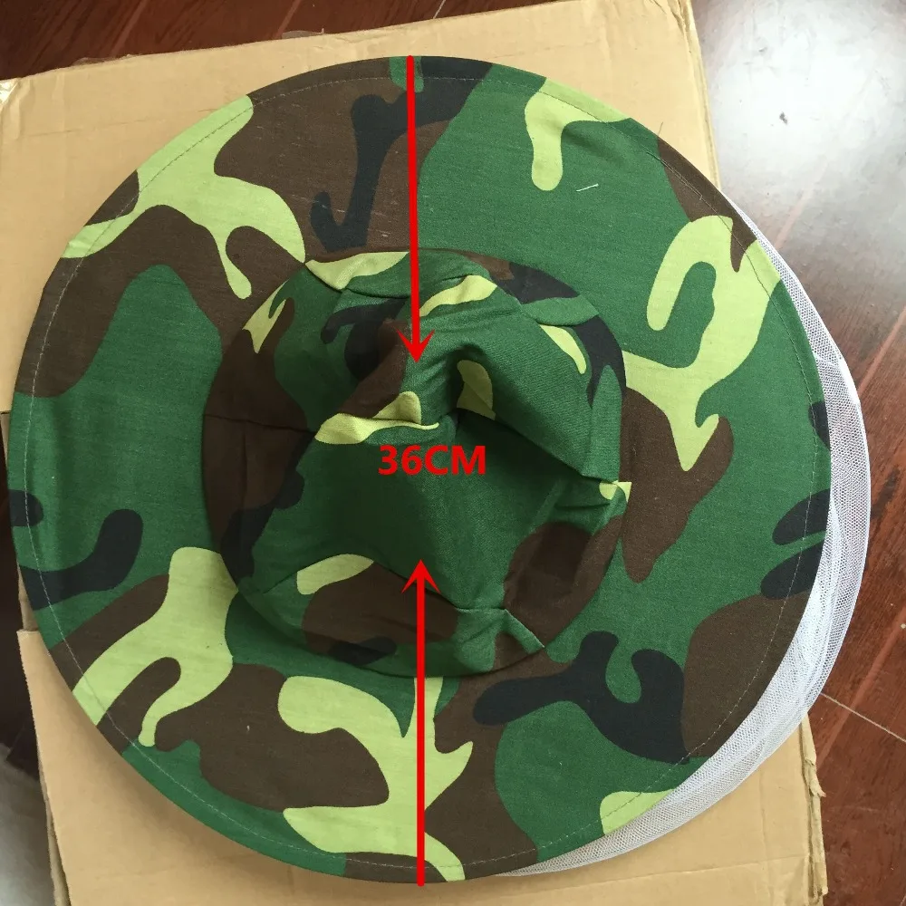 1 PC Folding Ventilated Beekeeping Fishing Veil Hat Fly Net Black