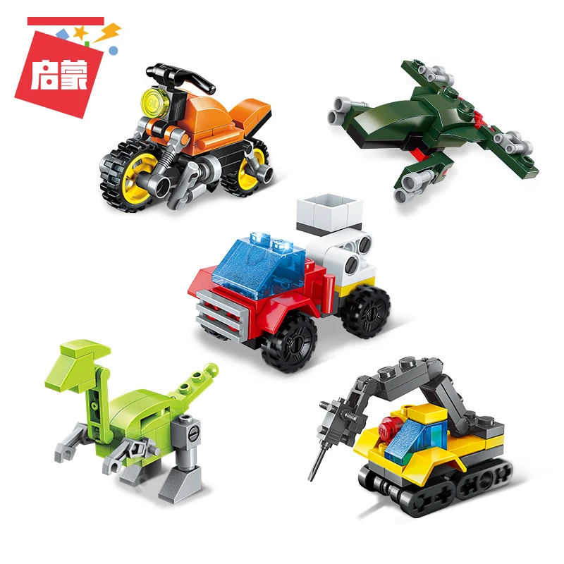 10 Set DIY Kids Building Blocks Toys Puzzle Vehicles 309 PCS ENLIGHTEN 2101