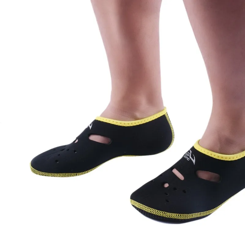 Водные виды спорта короткие ласты Нескользящие противоскользящие подводное плавание сапоги гидрокостюм неопрена обувь для подводного плавания - Цвет: black XL