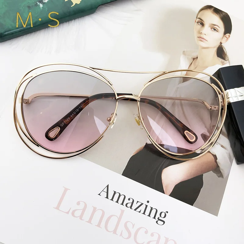 Для женщин роскошные украшения для очков классические очки женские солнцезащитные очки оригинальные Брендовая Дизайнерская обувь глаз, солнцезащитные очки, модные UV400 - Цвет линз: C01