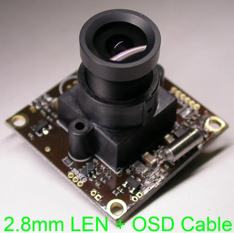 

2.8mm Wide angle LEN small size 32x32mm Effio-E 1/3" Sony CCD ICX672/673 CCD +CXD4140 CCTV camera module board +OSD cable