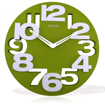 

Round wall clock Big 3D Large Decorative Wall Clock Modern Design Digital Hanging On The Wall Kitchen Watch murale Home Decor