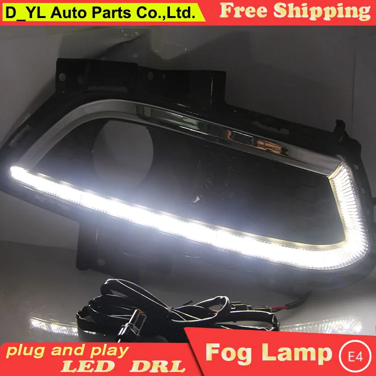 

Car Styling Daytime Running Lights for Ford Mondeo - Martin LED DRL 2013-2015 LED Fog Light Front Lamp Automobile Accessories.