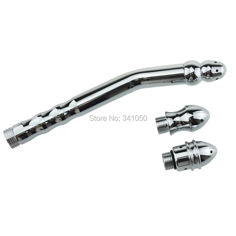 Newest! Anal Plug Sex Toy Shower Enema Water Nozzle 3 style Plug Head Enema Anal Cleaning KitFaucet3