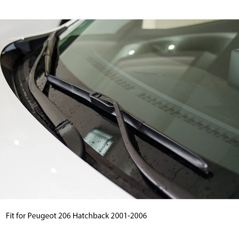 1 комплект Резиновых автомобильных передних стеклоочистителей для peugeot 206 2001 2002 2003 2004 2005 2006 оригинальные сменные аксессуары