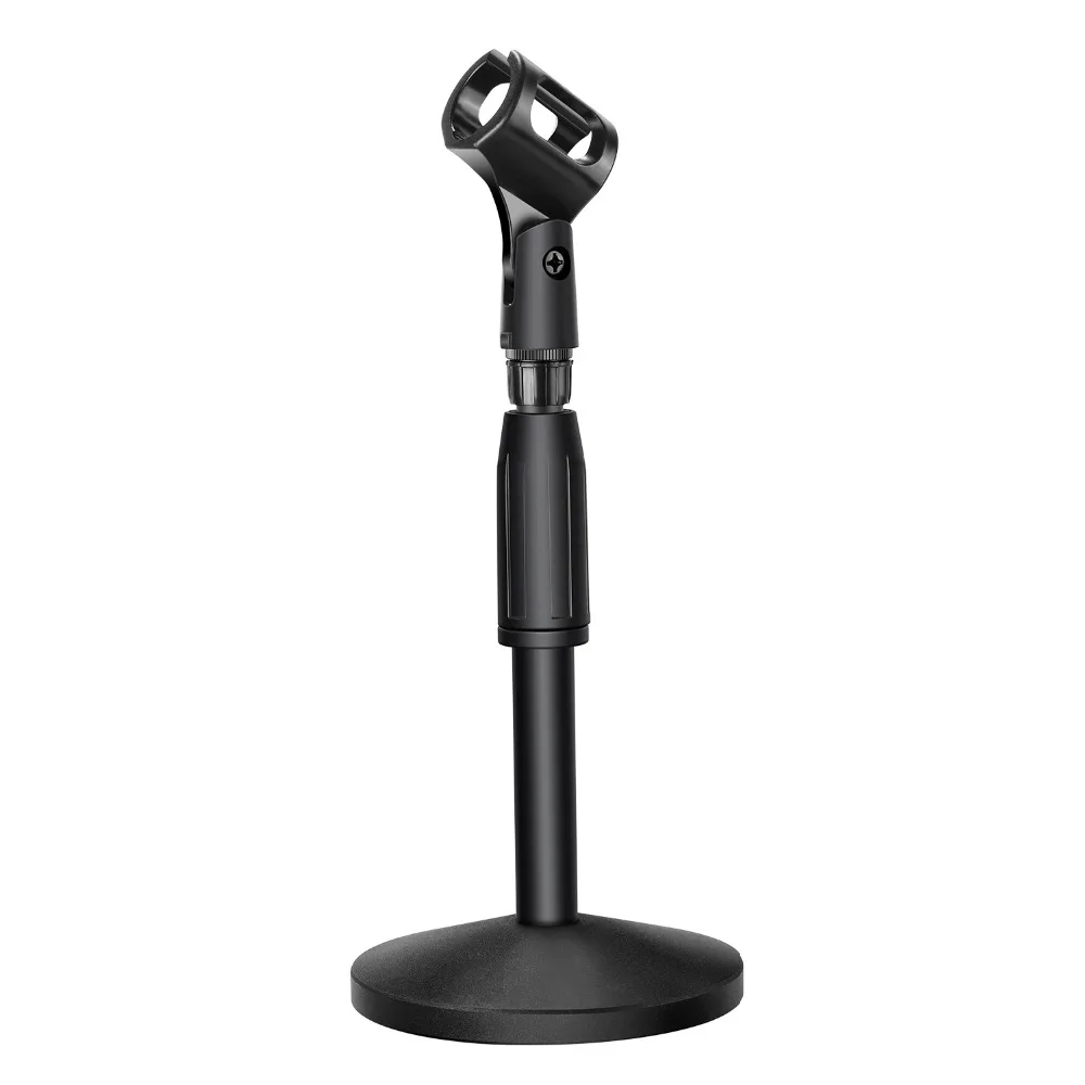 Neewer настольная Регулируемая микрофонная стойка с 5 дюймовым/12,7 сантиметровым диаметром сверхмощная круглая утяжеленная база и микрофон