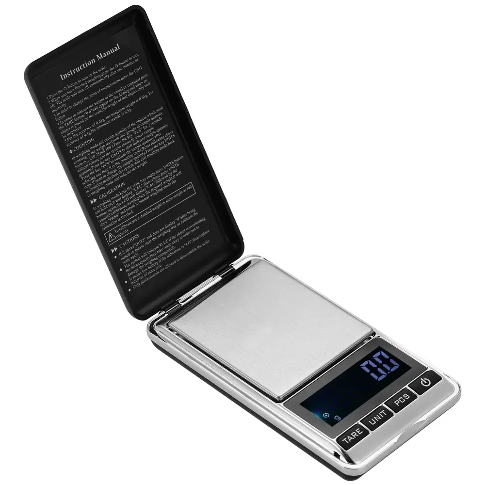 

Pocket Portable Scale Digital Kitchen Scale 0.01 Gram Jewelry Scale Food Balance Electronic Kitchen Weight Measuring 100g-1000g