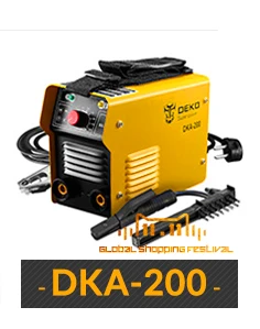 DEKO DKA серии инвертор постоянного тока дуговой сварки под флюсом 220V IGBT MMA сварочный аппарат 120/160/200/250 ампер для дома начинающих легкий эффективный