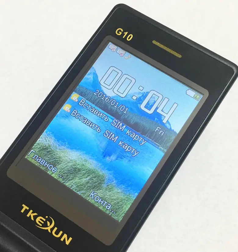 Чехол подарок 3,0 "двойной Экран сотовые телефоны dual SIM карты один ключ вызова FM сенсорный мобильный телефон клавиатура на русском языке TKEXUN