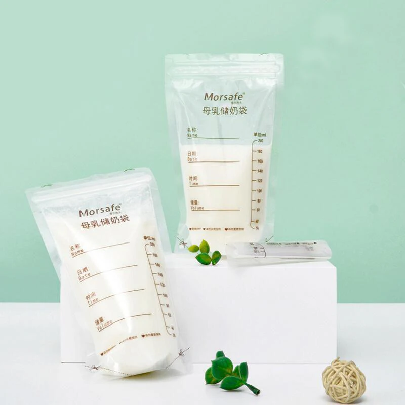 30pcs/L Baby Food Storage Bag Milk Preservation Bag Breast Milk Storage