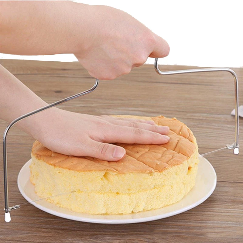 

Hoomall 1PC Adjustable Wire Cake Cutter Slicer Leveler Stainless Steel DIY Cake Baking Tools Cake Decorating Kitchen Accessories