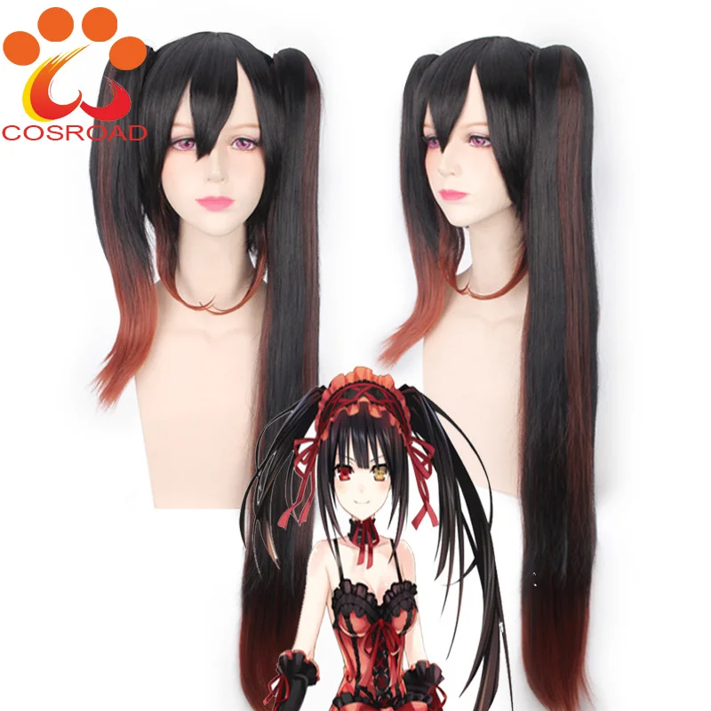 Парики для косплея Cosraod DATE A LIVE Tokisaki Kurumi высококачественные термостойкие