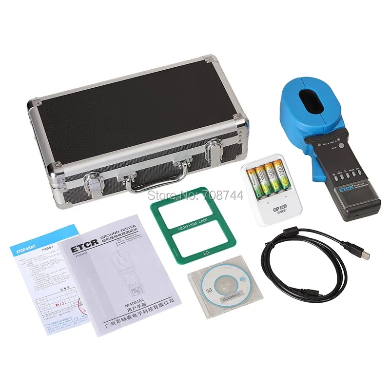 

ETCR2200 Excellent Multifunctional Clamp Grounding Resistor Instrument 0.010~1500ohm Leakage Current Measurement 0.00mA~40.0A