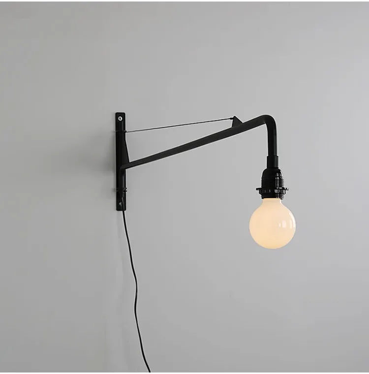 Подвесной светильник Jean Prouve дизайнерский светодиодный настенный светильник posience Ретро Wandlamp прохода длинный стержень консольный светодиодный настенный светильник