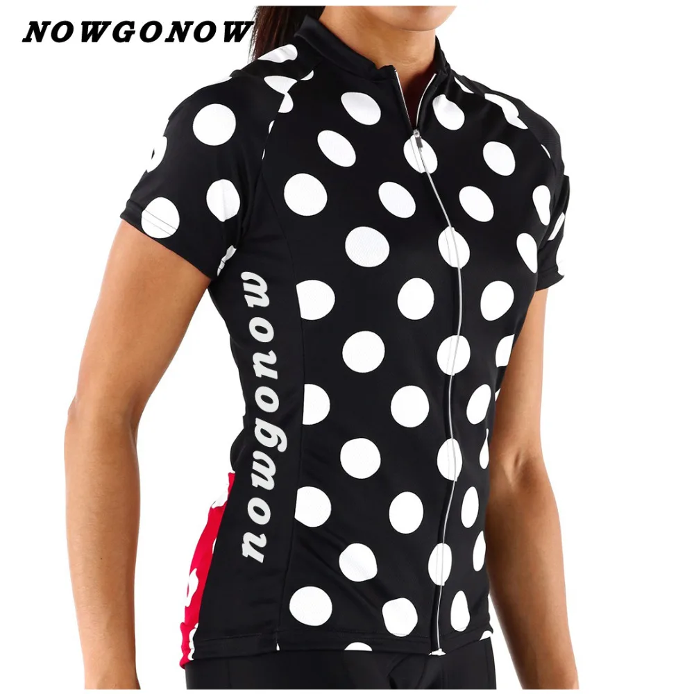

2019 sports women cycling jersey summer black red clothing bike wear lady Mountain road riding ciclismo Breathable NOWGONOW