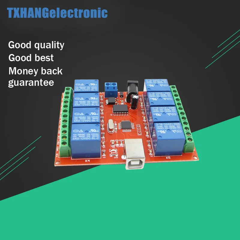 

12V USB Relay 8 Channel Programmable Computer Control For Smart Home New