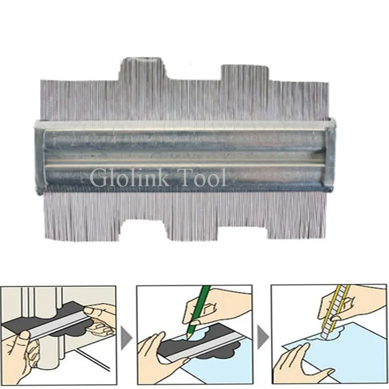 

125mm 5" Metal Professional Contour Profile Gauge Tiling Laminate Tiles Measurement Tool