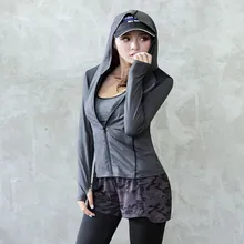 Women Sport Zipper Jackets Running Hoodie sweater Coat Quick-dry Long-sleeved Sweatshirt Fitness Outerwear Breathable Hoodies