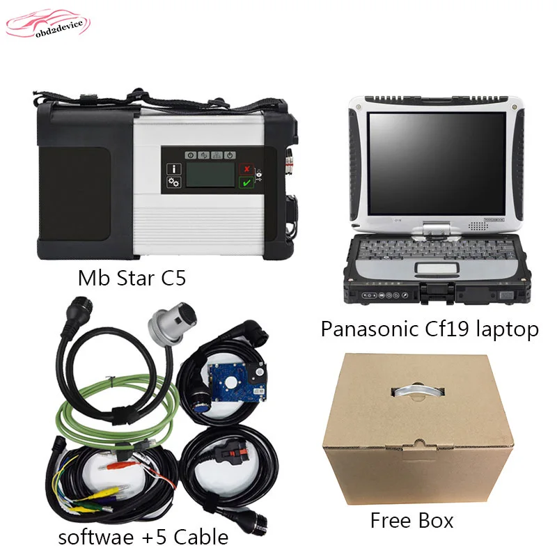 Ноутбук MB Star C5 в CF19 V12/2020 новейшее программное обеспечение DAS/EPC /WIS готов к