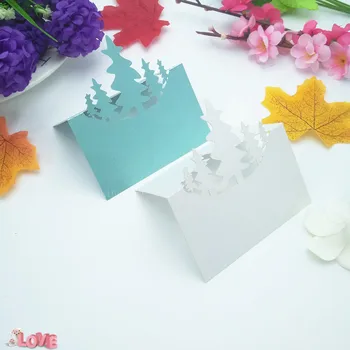 

100Pcs Table Cards Laser Cut Paper Vine Seat Cards For Wedding Party Favors Decoration Name Place Cards Wedding Decor 5ZZ02