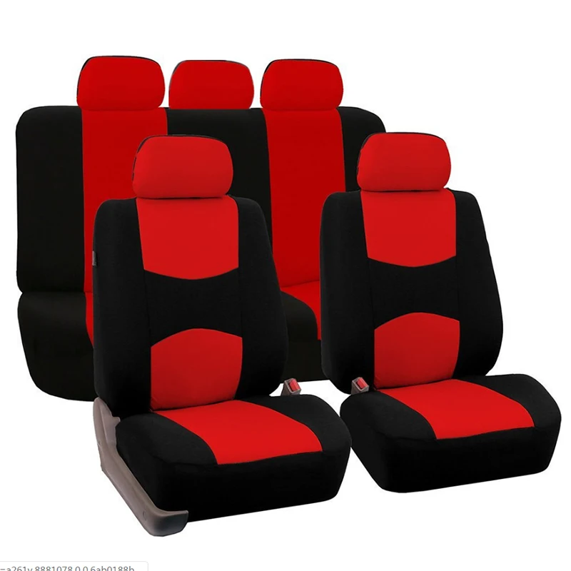 

2 Front / 1 Set Universal Five-seater Car Seat Cover Four Seasons Fabric Protection Automobile Chair Covers Fit Most Cars