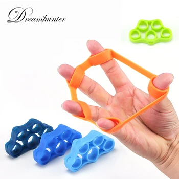 

Silicone Grips Fitness Equipment Finger Expander Strength Trainer Ressistance Bands Hand Grip Yoga Stretcher Joint Pull Ring