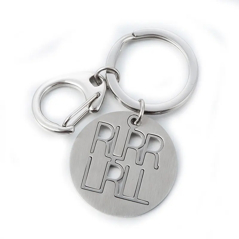 WAWFROK 2017 Stainless steel Keychain Keychain Men Male RLRR LRLL