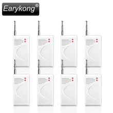 Free shipping white GSM Alarm System new 8pcs 433 Mhz Wireless door magnetic vibration sensor Home
