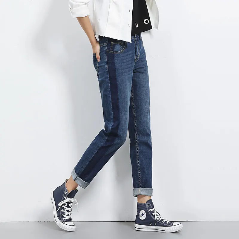 

New fashion Plus size women joker jeans pants Big yards loose BF wind straight boyfriend overdyed female jeans woman pants 5XL L