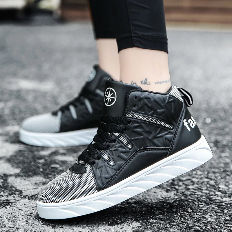 عالية أعلى للجنسين حذاء كاجوال الدانتيل يصل كعب مسطح النساء أزياء رياضية مخطط الحب تزلج أحذية Zapatillas حجم 35-44 XZ140 عالية أعلى للجنسين حذاء كاجوال الدانتيل يصل كعب مسطح النساء أزياء رياضية مخطط الحب تزلج أحذية Zapatillas حجم 35-44 XZ140