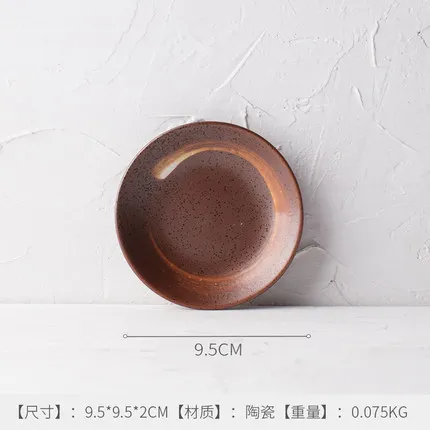Японский стиль и ветер ретро кухонная посуда wishful серии полосатая керамическая тарелка блюдо миска для риса ложка - Цвет: 12 style