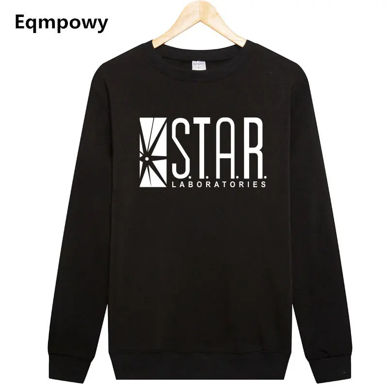 Eqmpowy Flash Barry Allen Star Lab Labs Black Color Mens Sweatshirt Men