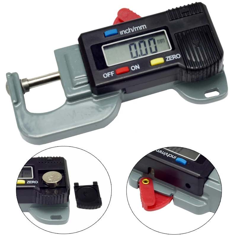 Цифровой измеритель толщины портативный цифровой 0 ~ 12 7 мм 01 мм|gauge thickness|meter