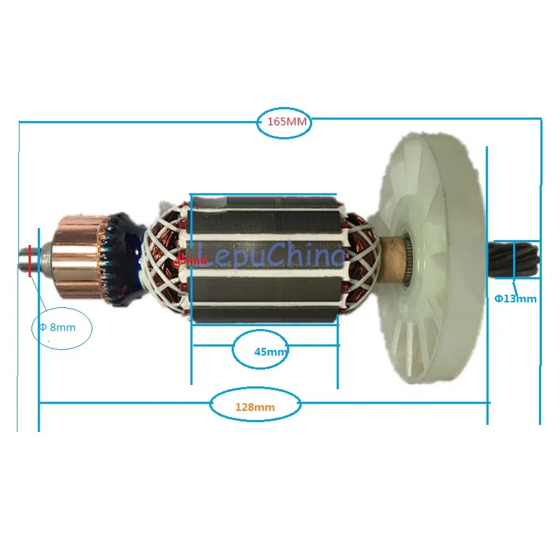 

Good quality Armature Rotor replacement for MAKITA HM0810 AC 220V 7 Teeth Hot sale