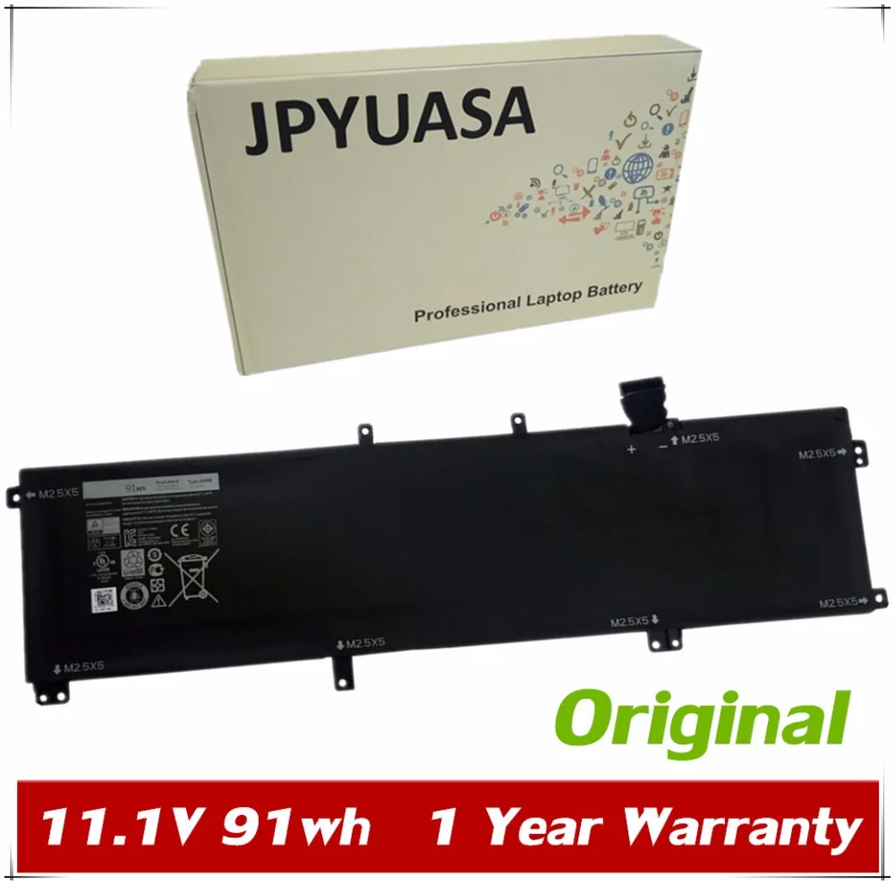 JPYUASA 11.1V 91wh Original 245RR Laptop Battery For Dell XPS 15 9530