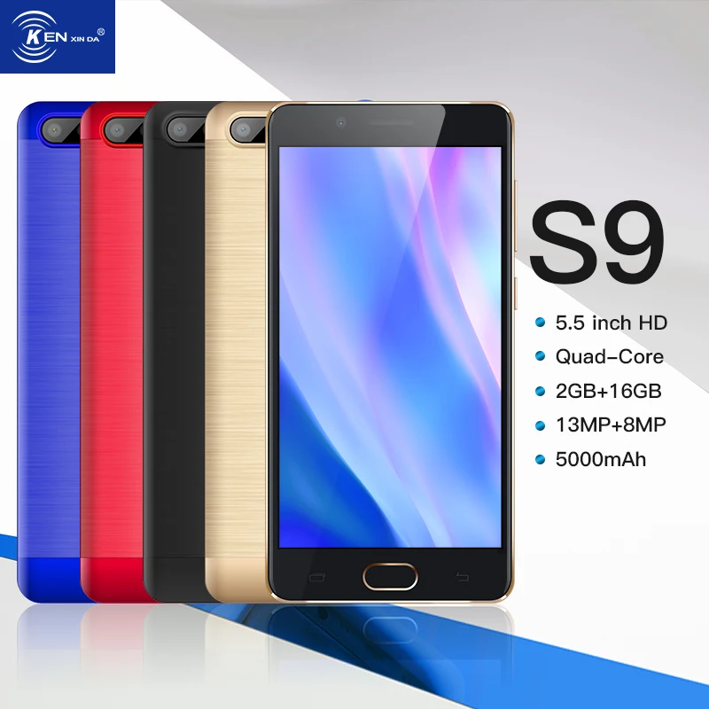 Оригинальный KENXINDA S9 5 дюйма 4G Phablet Android 7 0 4 ядра MTK6737 2 Гб Оперативная память 16