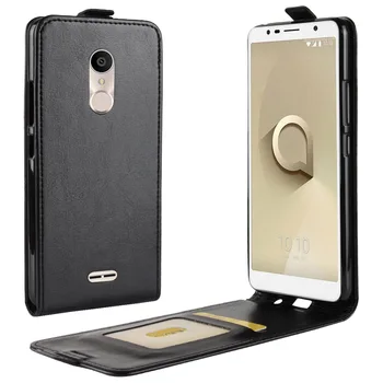 

Brand gligle up and down open protective case cover for Alcatel 3C 2018 case PU leather wallet case shell