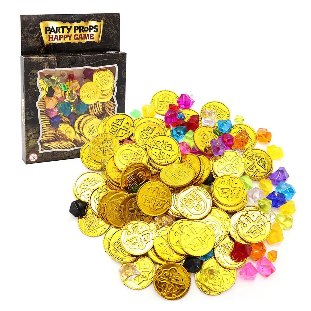 Моделирование акции лотереи реквизит золотые монеты игрушки детские пластиковые монеты игрушки игры фишки украшения