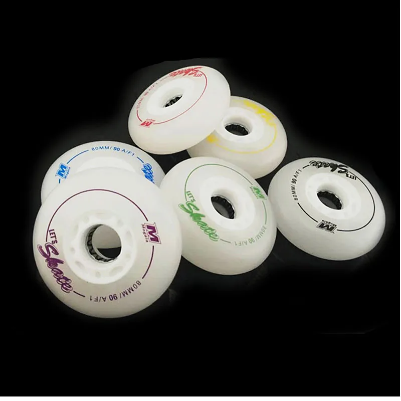 

Skates roller,Led Flashing roller for roller skates, 90A 72/76/80mm Slalom Sliding Wheels for SEBA skate shoes, I13
